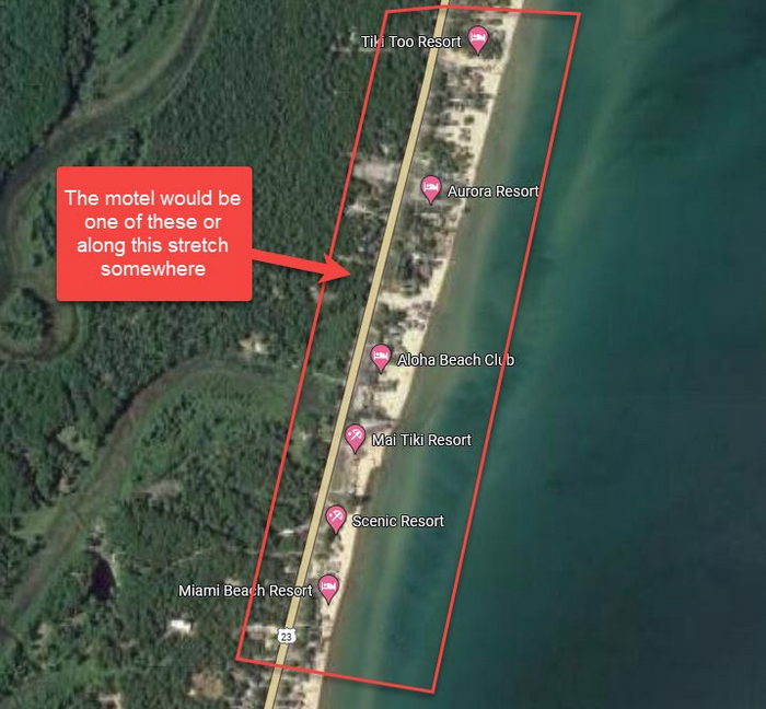 El Mirador Beach Motel - Aerial Map